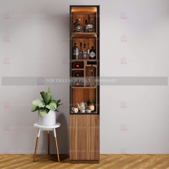 Tủ Rượu Trang Trí Gỗ Đẹp TRG001